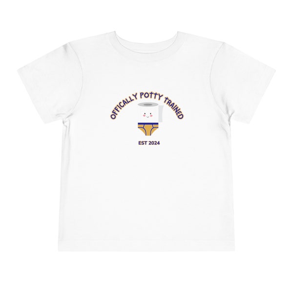 potty training celebration shirt, officially potty trained, independent child gift