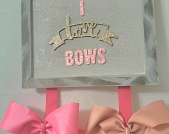 I Love Bows" Haarstrikhouder