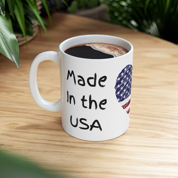 americana coffee mugs 11 oz Patriotic Mug – American Flag Coffee Mug for Everyday Use – The  Little Coffee Cup