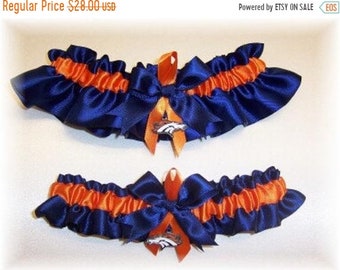 Denver Broncos Wedding Garter Handmade Keepsake Bridal on1