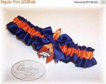 Denver Broncos Wedding Garter Handmade Keepsake Bridal on1
