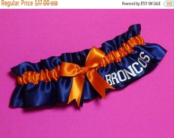 Denver Broncos Wedding Garter Handmade Keepsake Bridal on1