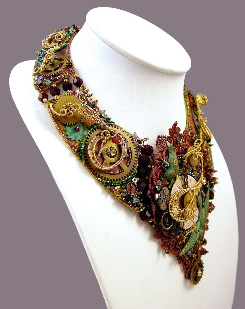 Steampunk Necklace Steampunk Jewelry Steam Punk Jewelry Etsy Australia