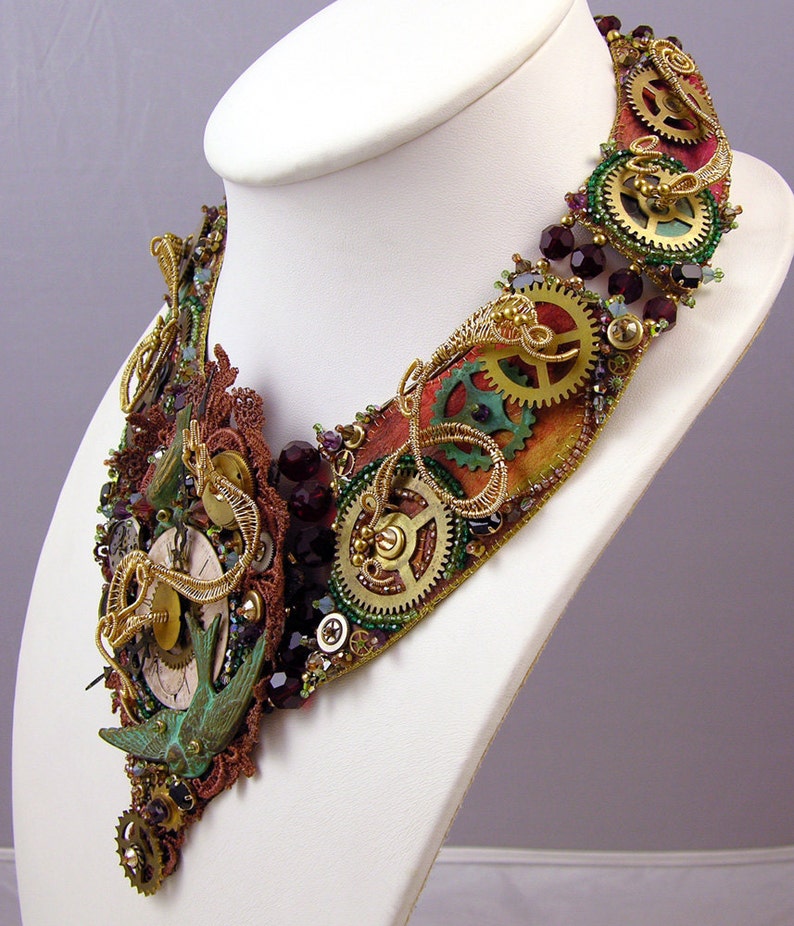 Steampunk Necklace Steampunk Jewelry Steam Punk Jewelry Etsy Australia