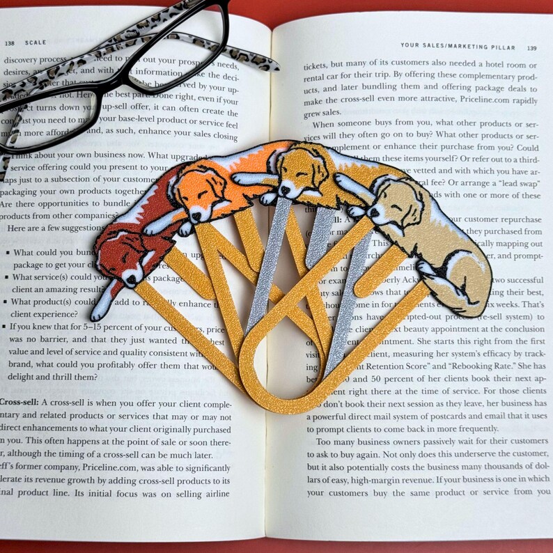 Labrador Bookmark Golden Retriever & Labrador Retriever Bookmark - Dog Page Markers ...