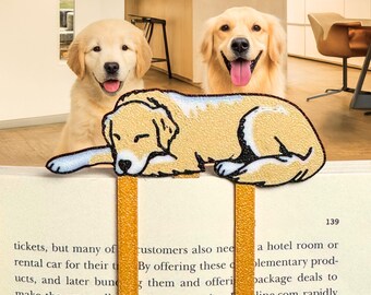 Golden Retriever & Labrador Retriever Bookmark - Dog Page Markers - Book Lover Gift for Pet Parents - Book Nook and Bookshelf Decor