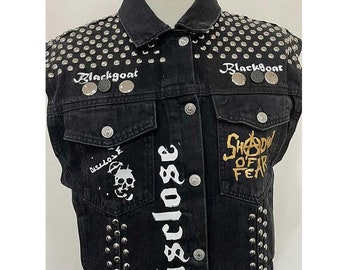 Denim Vest Disclose Never say Die