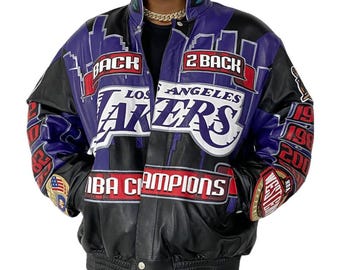 Los Angles Lakers 2001 Championship Leather Jacket - Hand Made