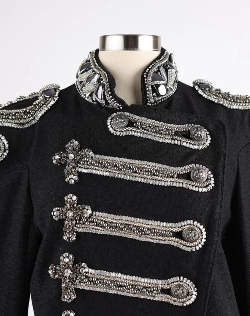 Michael Jackson Balmain Silver Jacket - Hand Made Customized