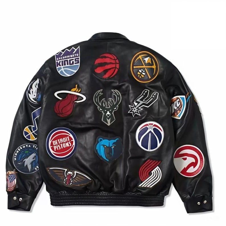 新品　L 黒　NBA TEAM LOGO ARTWORK バーシティジャンパー 新品L 黒NBA TEAM LOGO ARTWORK バーシティジャンパー