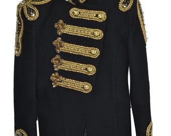 Michael Jackson Balmain Golden Jacket - Hand Made Customized Jacket