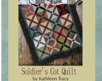 Civil War Soldier's Cot Quilt - Easy X quilt pattern