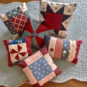 Pincushion Pattern - Make Six Patriotic Pincushions