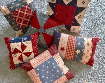 Pincushion Pattern - Make Six Patriotic Pincushions