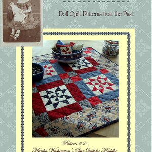 Small Quilt Pattern Martha Washington Star Mini Quilt image 4