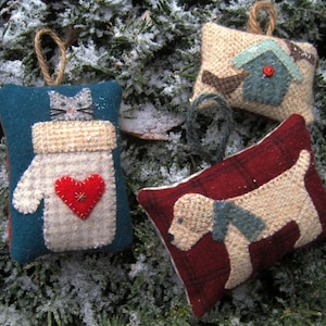 Wool Christmas Ornaments Pattern
