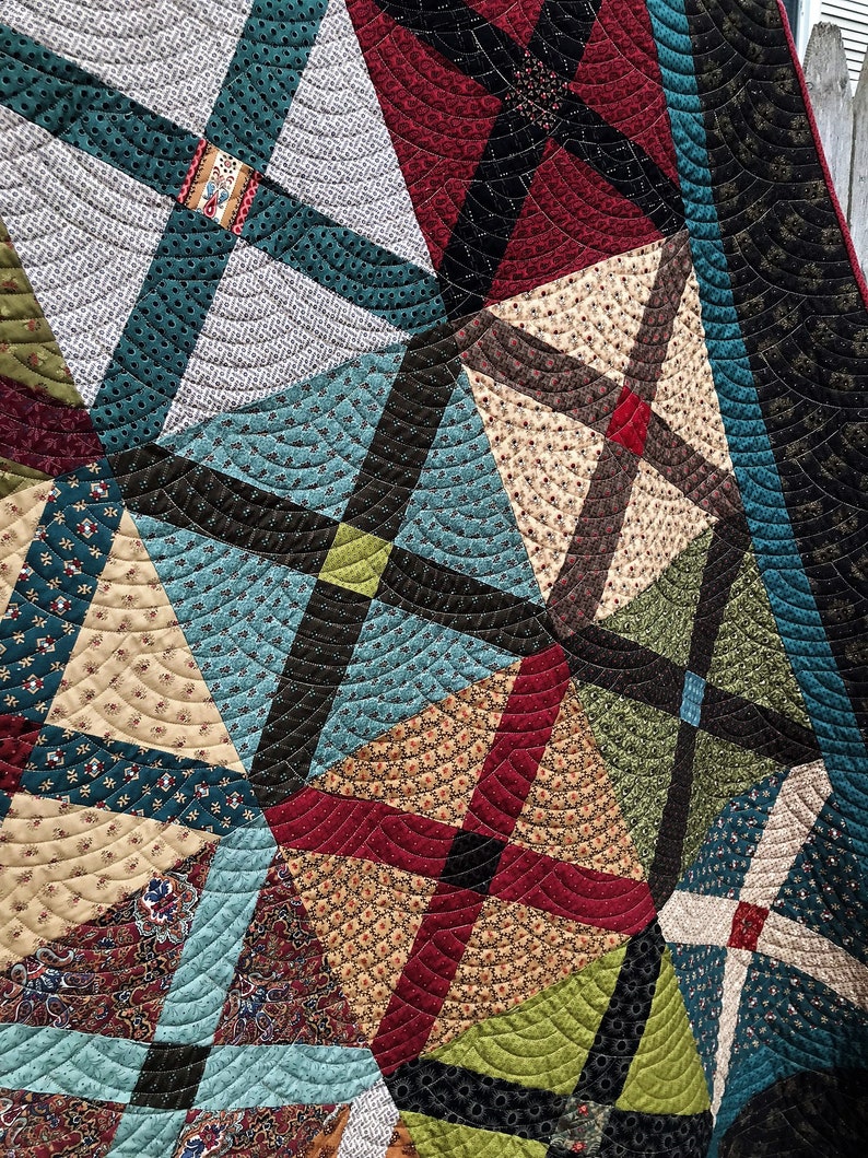 Civil War Soldier's Cot Quilt Easy X Quilt Pattern Etsy