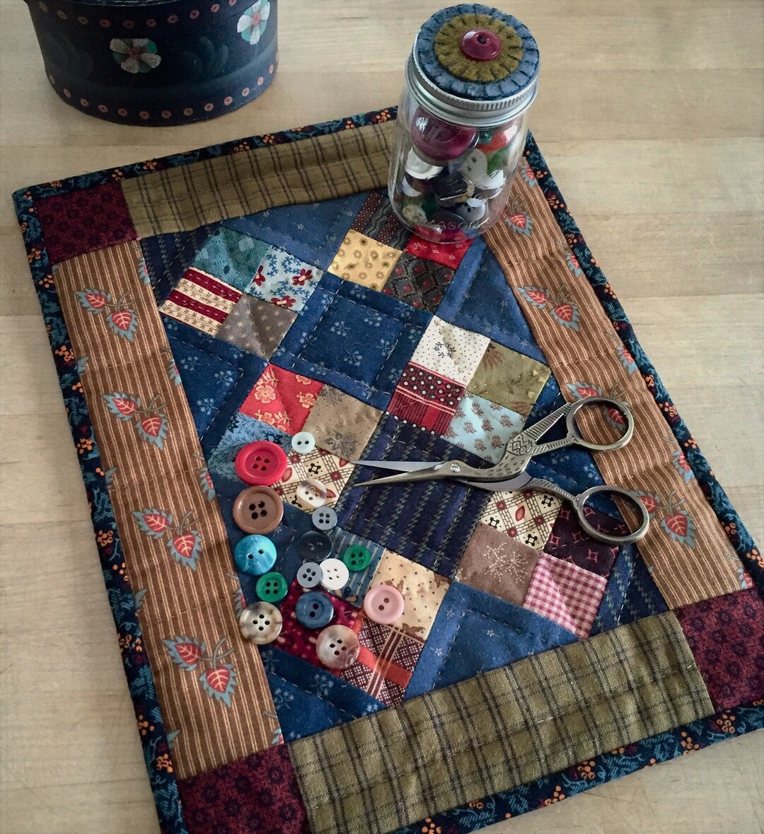 Easy Doll Quilt Pattern Scrappy Fourpatch Quilt Etsy