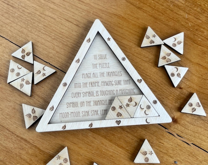 Triangle Brain Teaser Puzzle: Family Game Night IQ Test