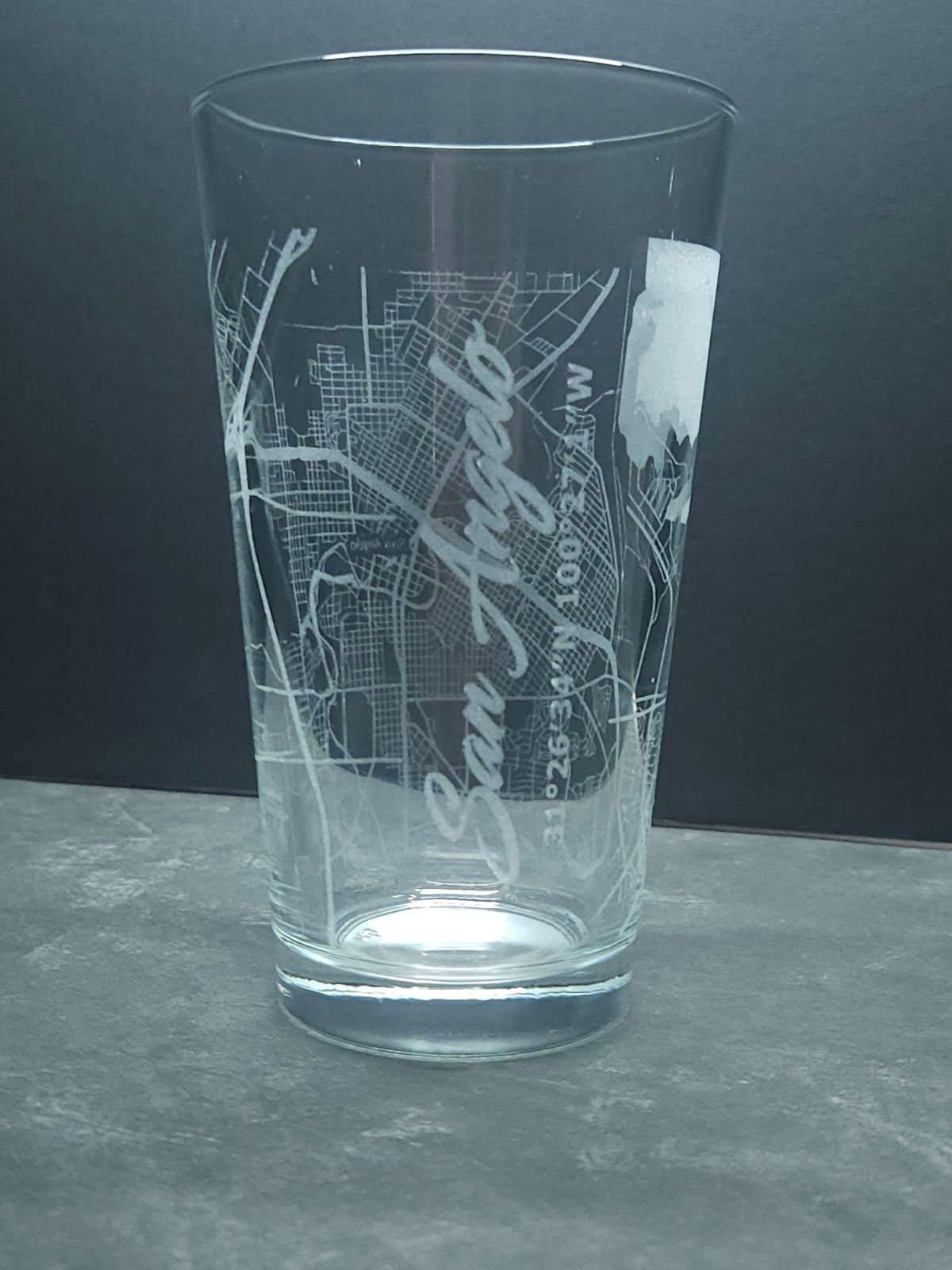 Custom City Map Glass Cups - Personalized City Map Glassware - Perfect ...