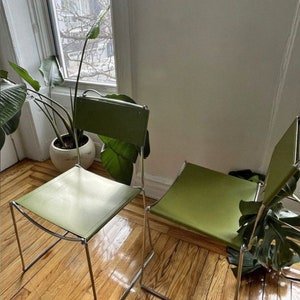 Italian Leather Dining Chairs (1 of 2), Giandomenico Belotti '80s