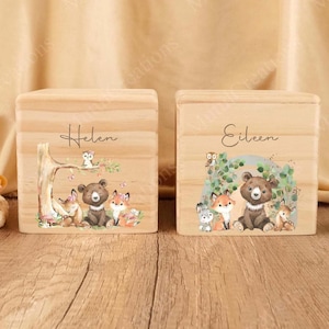 Personalised Engraved Animal Money Box Bank, Wooden Animal Money Box, Name Piggy Bank, Money Box, Kids Savings Pocket Money, Gift For Child