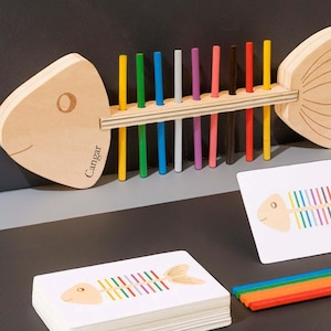 Personalization Color Matching Toy, Color Matching Wood Toy, Montessori Toddler Toy, Educational Toy, Educational Activity