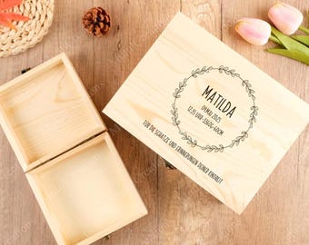 Personalised Baby Wooden Keepsake Box, Custom Baby Memory Box, Baby Birth Gift, Newborn Babies Keepsake Memories, Special Memories Baby Box