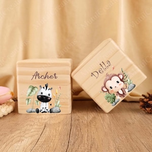 Money Box Personalized, Money Box Wood, Custom Piggy Bank, Piggy Bank Child, Wood Gift For Kids, Girls Easter Gift, Baby Shower Gift