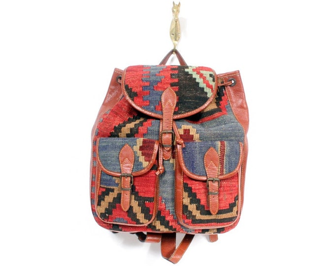 Vintage KILIM Backpack Etsy