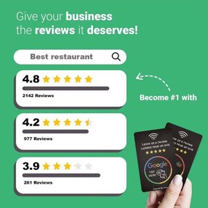 Scheda di revisione di Google (offerta di 5 carte)