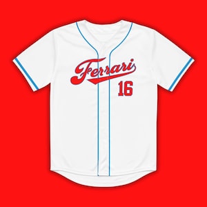 Charles Leclerc Unisex Ferrari F1 Baseball Jersey, Ferrari Sweatshirt, F1 Shirt, F1 Gift, F1 Clothing, Track Day Shirt, F1 tshirt, F1 Hoodie