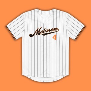 Lando Norris Unisex Mclaren F1 Baseball Jersey, Mclaren Sweatshirt, F1 Shirt, F1 Gift, F1 Clothing, Track Day Shirt, F1 tshirt, F1 Hoodie