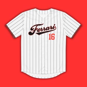 Charles Leclerc Unisex Ferrari F1 Baseball Jersey, Ferrari Sweatshirt, F1 Shirt, F1 Gift, F1 Clothing, Track Day Shirt, F1 tshirt, F1 Hoodie