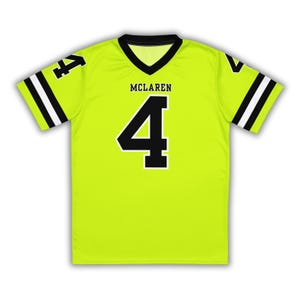 Lando Norris Unisex Mclaren F1 Football Jersey, Mclaren Sweatshirt, F1 Shirt, F1 Gift, F1 Clothing, Track Day Shirt, F1 tshirt, F1 Hoodie