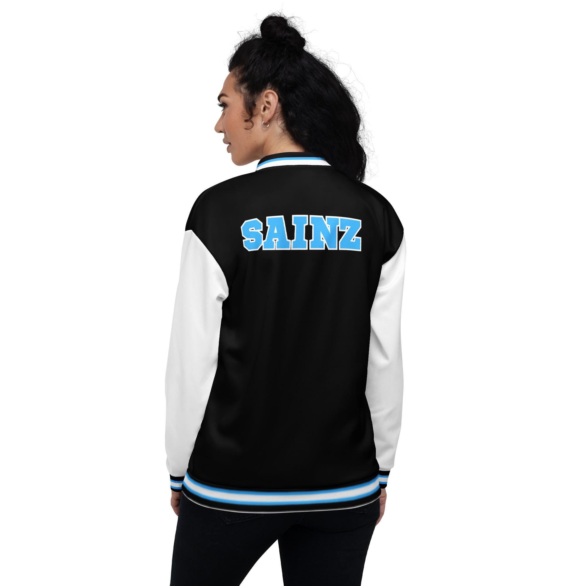 Jaqueta bomber Carlos Sainz Williams F1 Varsity, jaqueta Williams, camisa  de F1, camisa de F1, produtos de F1, presente de F1, jaqueta de F1, jaqueta