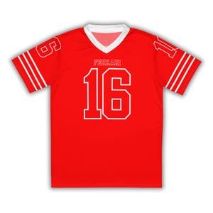 Charles Leclerc Unisex Ferrari F1 Football Jersey, Ferrari Sweatshirt, F1 Shirt, F1 Gift, F1 Clothing, Track Day Shirt, F1 tshirt, F1 Hoodie