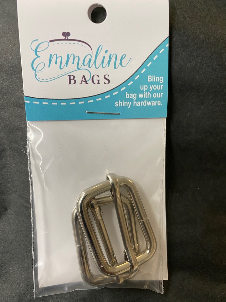 Emmaline Bags hardware 1 inch adjustable strap slider purse nickel