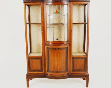 Ancien Vitrine buffet armoire shabby chic VAISSELIER / Buffet