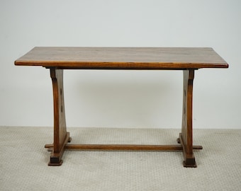 Vintage kök med plankskiva, lantligt matbord, Skottland 1930 F-1625