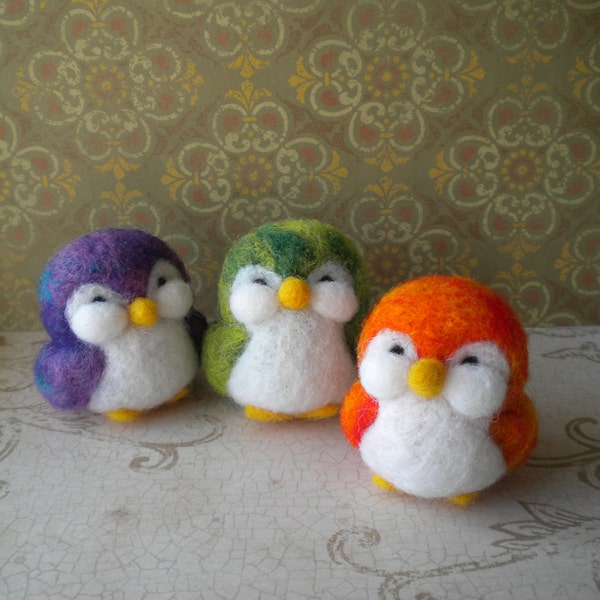 RESERVED for finntastic2006 -   Felted Penguins - Set of Two