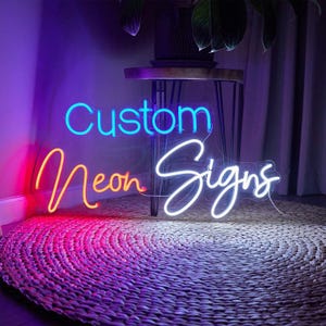 Custom Neon Sign | Custom sign  | Neon sign | Personalized sign | LED Sign | Neon Sign Light | Neon Sign Art | Neon Light | Wall Decor