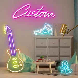 Letrero de neón personalizado / Letrero de neón / Letrero de neón con nombre personalizado / Letrero LED / Letrero para exteriores / Arte de pared / Letrero de boda / Letrero para exteriores / Letrero de cumpleaños / Letrero para interiores