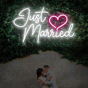 Placa de neon para casamento – Luz personalizada para casamento, quarto, quarto infantil, decoração de casa, presente, arte de parede neon