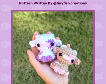 Crochet No Sew Cow Amigurumi Pattern