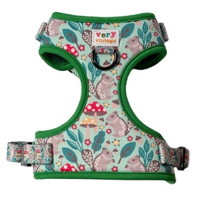 Personalized Dog Harness | Dog Harness | Squirrel Dog Harness | Harness Vest for Dogs | Step in Harness | Metal Hardware |  Eco-friendly