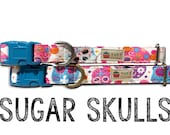 Dog Collar, Cat Collar, Sugar Skull Dog Collar, Halloween Cat Collar, Girl Dog Collar, Boy Dog Collar, Day of the Dead, Dia de los muertos