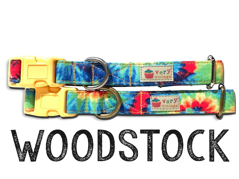 Dog Collar Tie Dye Dog Collar Girl Dog Collars Boy Dog Etsy