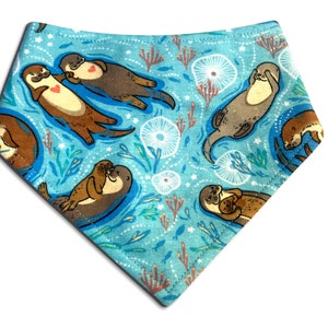Bandana - Otter Bandana | Dog Bandana | Cat Bandana | Scarf for Cat | Scarf for Dog | Pet Neckwear | Pet Accessories - Eco Friendly Cotton