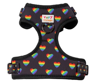 Personalized Dog Harness | Puppy Harness | Pride Dog Harness | LGBTQ Dog Harness | Harness Vest for Dogs | Step Harness | Valentine's Day